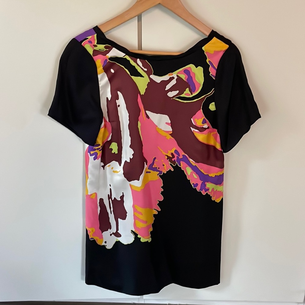Tibi vintage silk patterned shift size 2